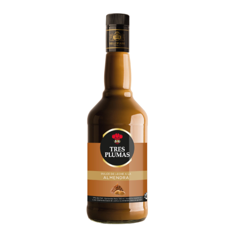 Tres Plumas Creamy Dulce de Leche and Almond Liquor, 750 ml