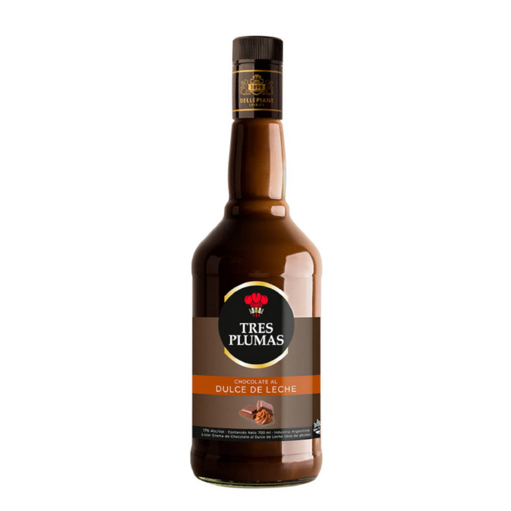 Tres Plumas Creamy Chocolate and Dulce de Leche Liquor, 750 ml