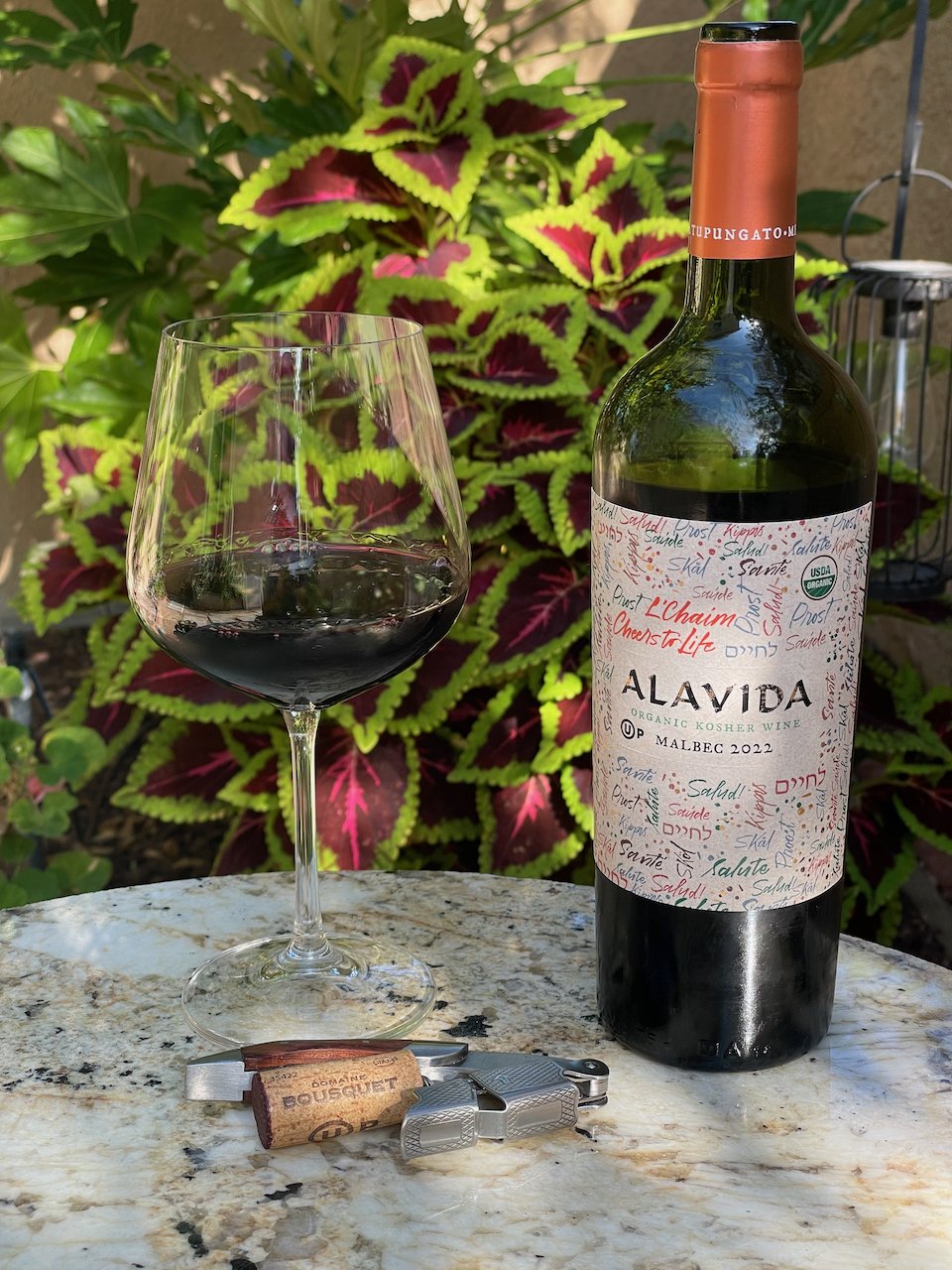 Alavida Kosher Organic Malbec Mevushal Wine, 750 ml