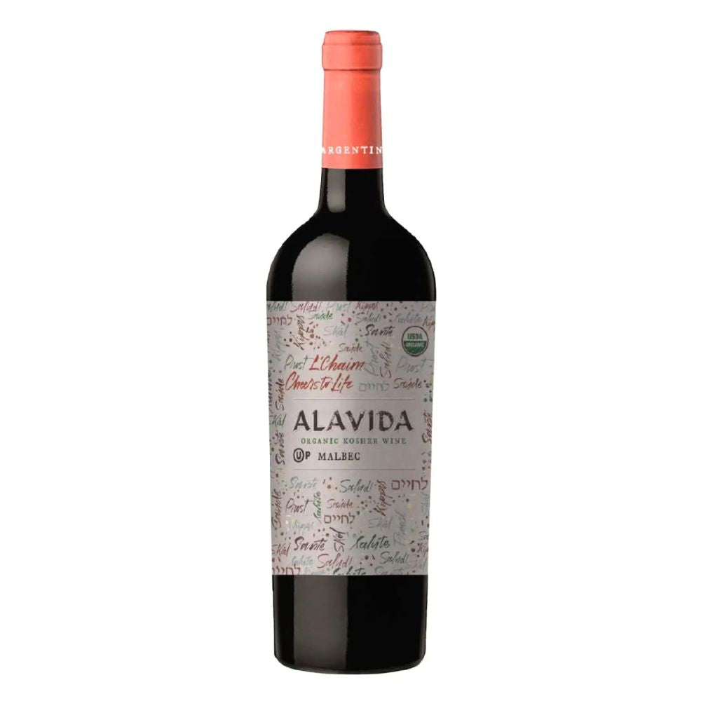 Alavida Kosher Organic Malbec Mevushal Wine, 750 ml
