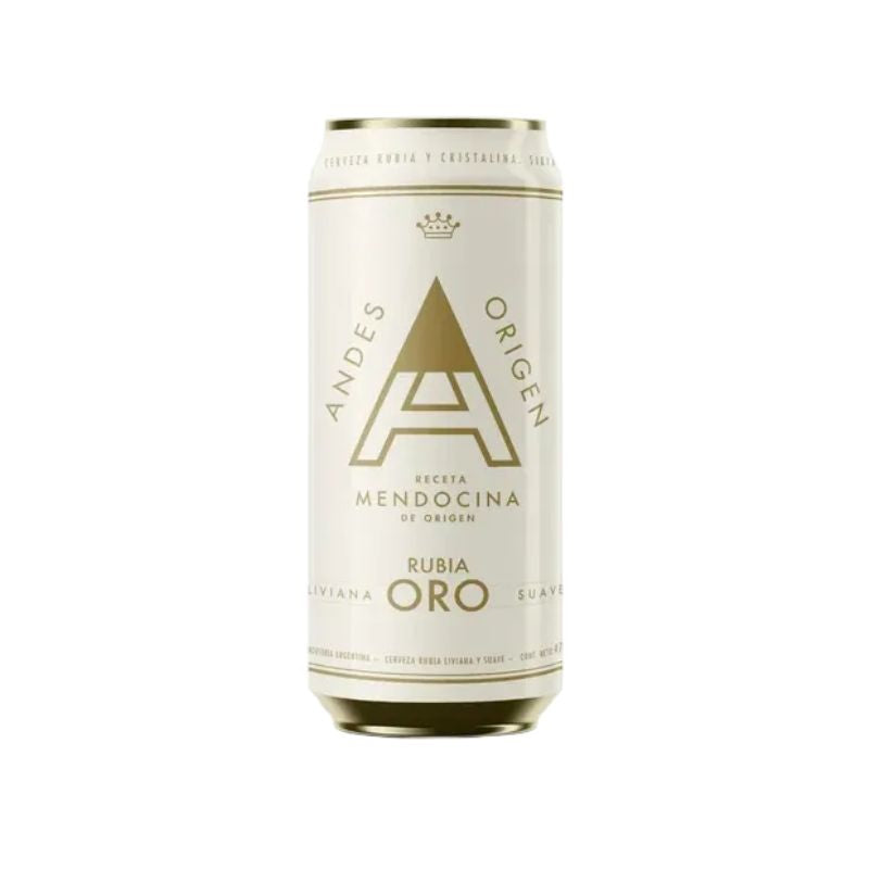 Andes Lager ORO Beer - Sixpack, 473 ml Each Can