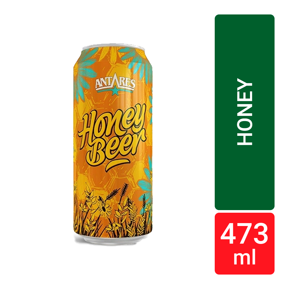 Antares Honey Beer Cerveza Artesanal, 473 ml