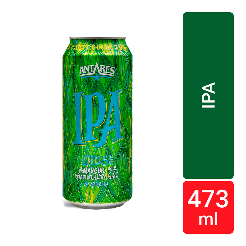 Cerveza artesanal Antares IPA, 473 ml