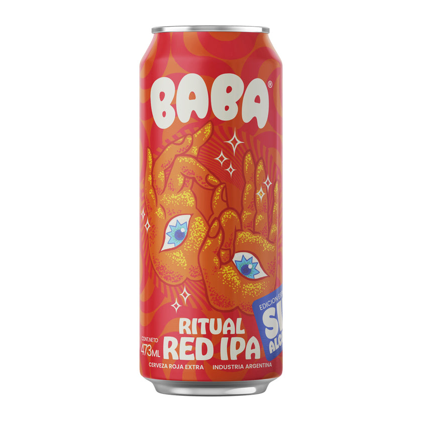 BABA Ritual Red IPA Alcohol-Free Beer, 473 ml