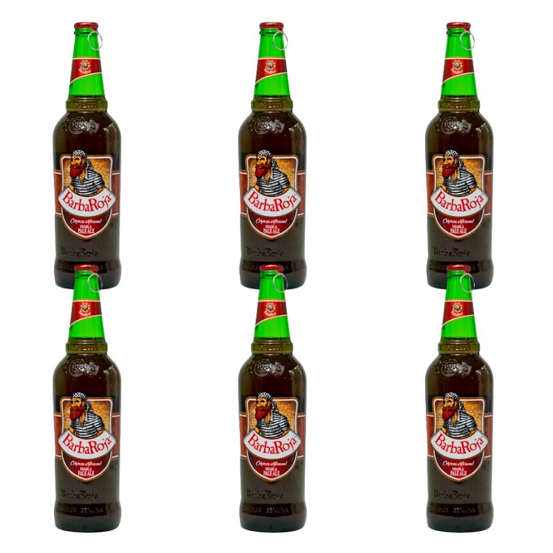 Barba Roja Diabla Pale Ale Craft Beer - Sixpack, 625 ml Each Bottle