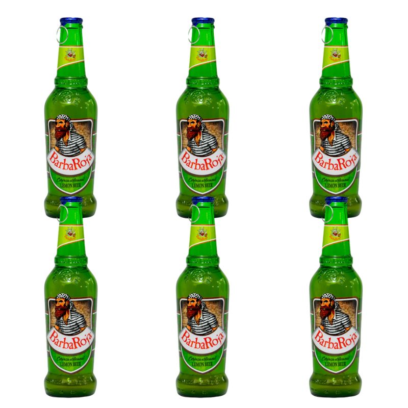 Barba Roja Lemon Craft Beer - Sixpack, 625 ml Each Bottle