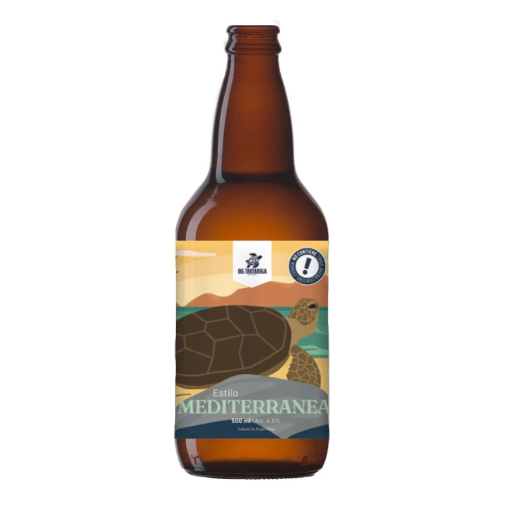 Big Tartaruga Style Mediterranea IPA Gluten-Free Craft Beer, 500 ml