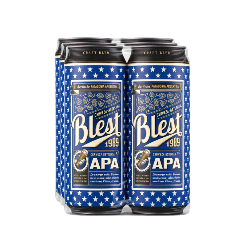 Blest APA Craft Beer - Sixpack, 473 ml Each Can