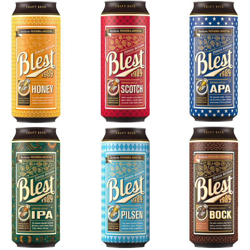 Blest Craft Beer Variety Pack – Sixpack, 473 ml Each Can