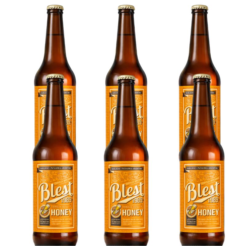 Blest Honey Craft Beer - Sixpack, 355 ml Each Bottle