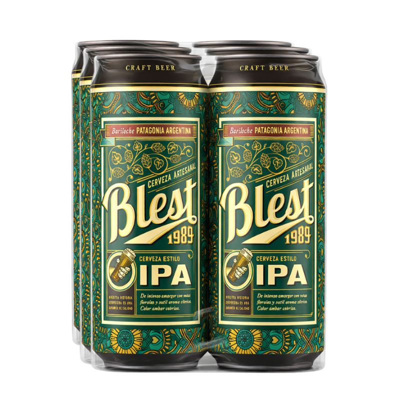 Blest IPA Craft Beer - Sixpack, 473 ml Each Can