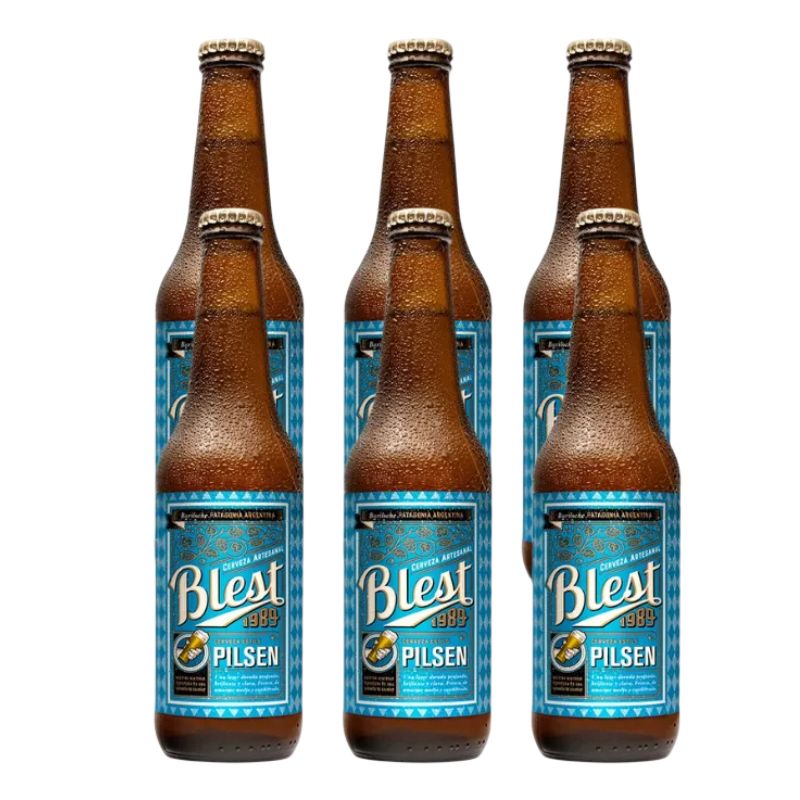 Blest Pilsen Craft Beer - Sixpack, 355 ml Each Bottle