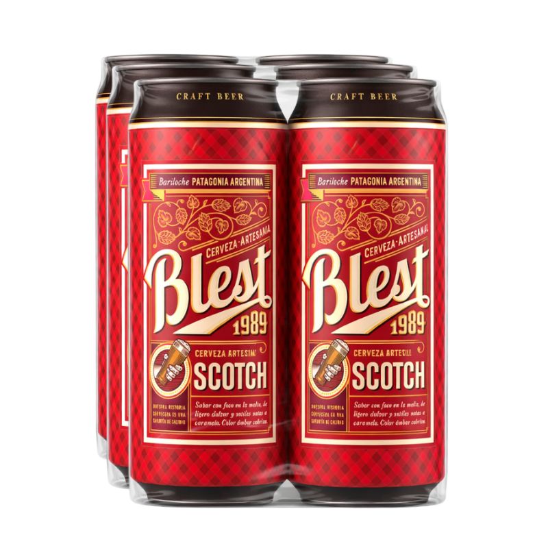 Blest Scotch Craft Beer - Sixpack, 473 ml Each Can