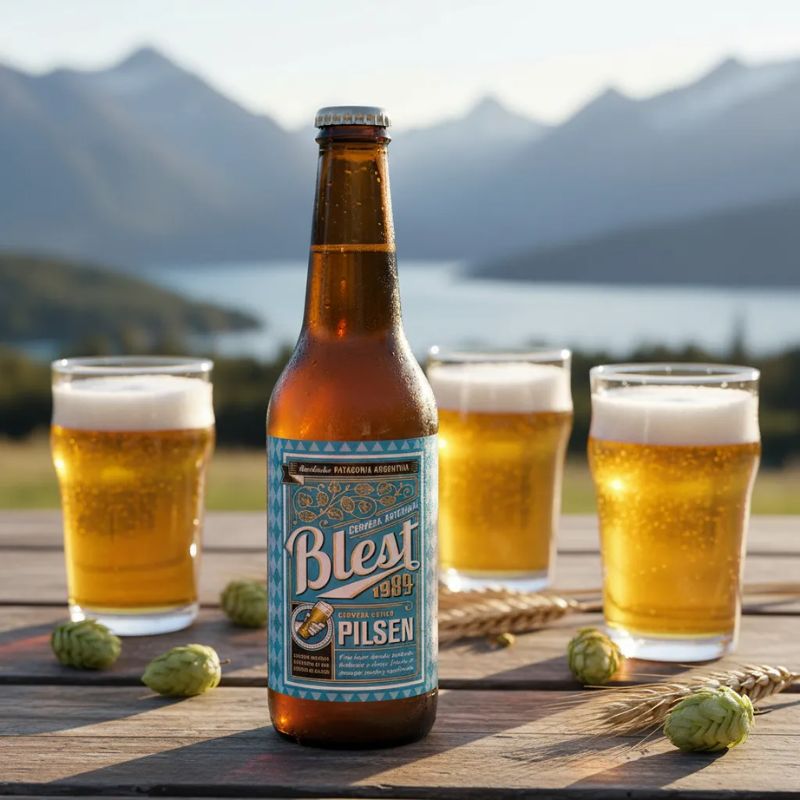 Blest Pilsen Craft Beer - Sixpack, 355 ml Each Bottle