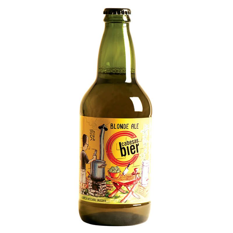 Cabesas Bier Artesanal Blonde Ale Beer, 500 ml