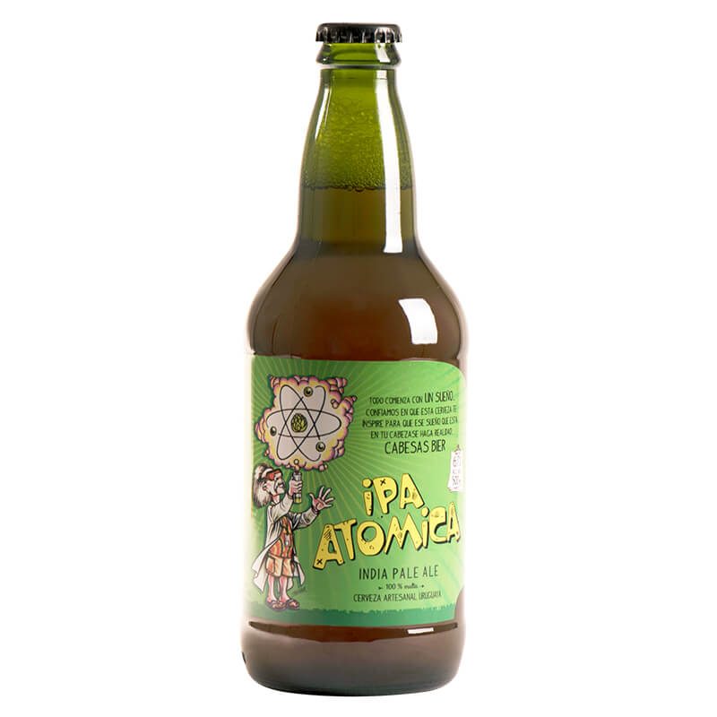 Cabesas Bier Artesanal IPA Atómica Beer, 500 ml