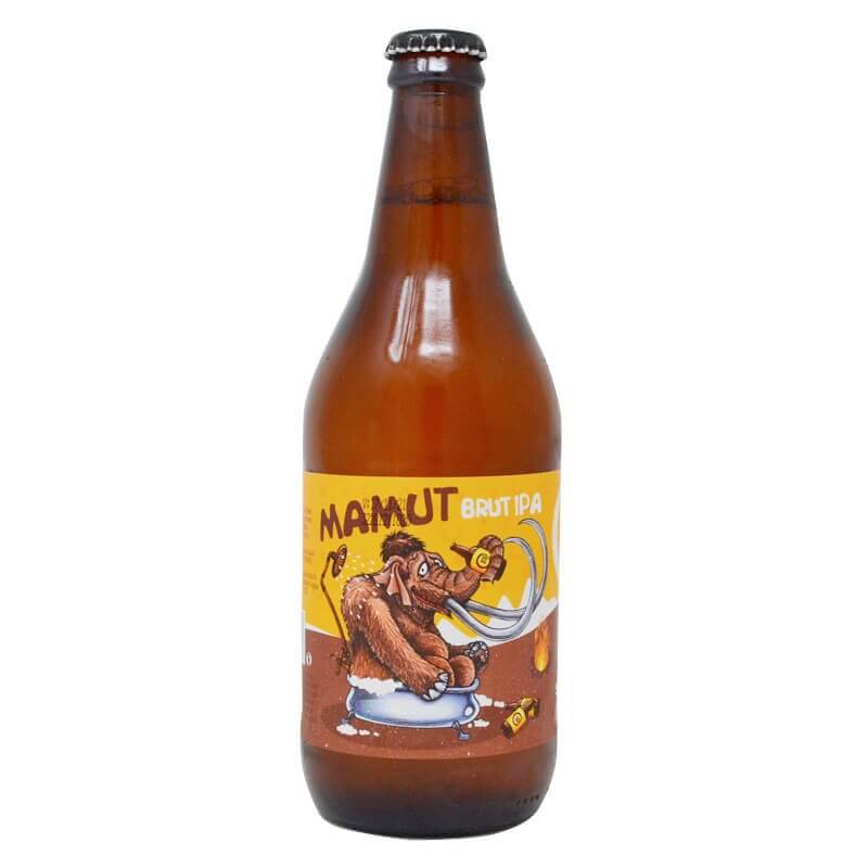 Cabesas Bier Artesanal Mamut Brut IPA Beer, 500 ml