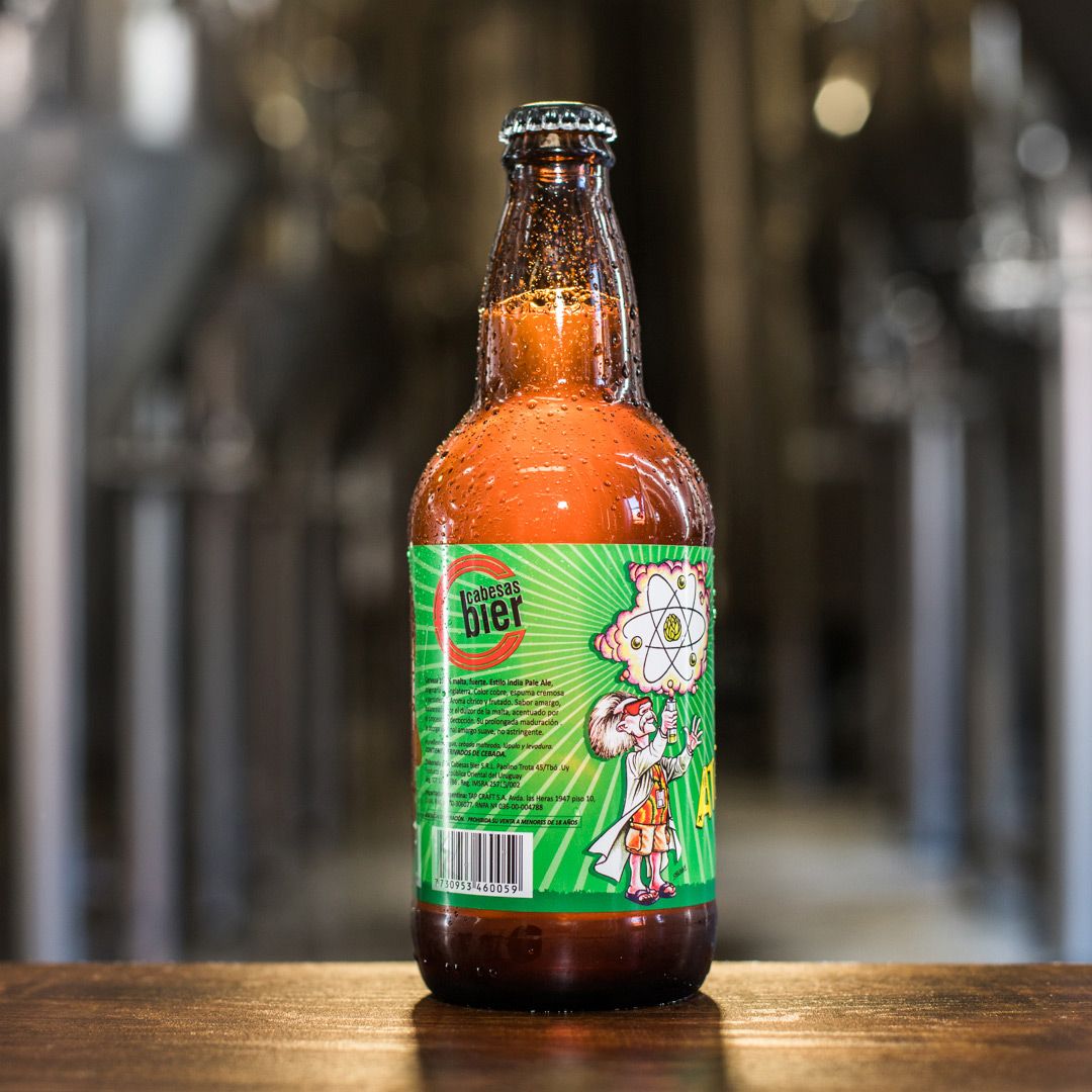 Cabesas Bier Artesanal IPA Atómica Beer, 500 ml