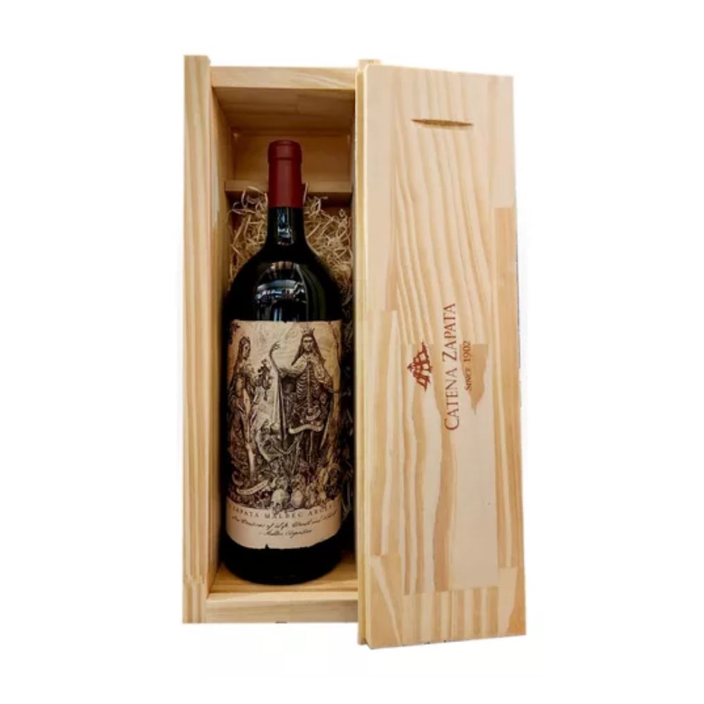 Catena Zapata Malbec Argentino Doble Magnum Wine with Wooden Case, 3 l