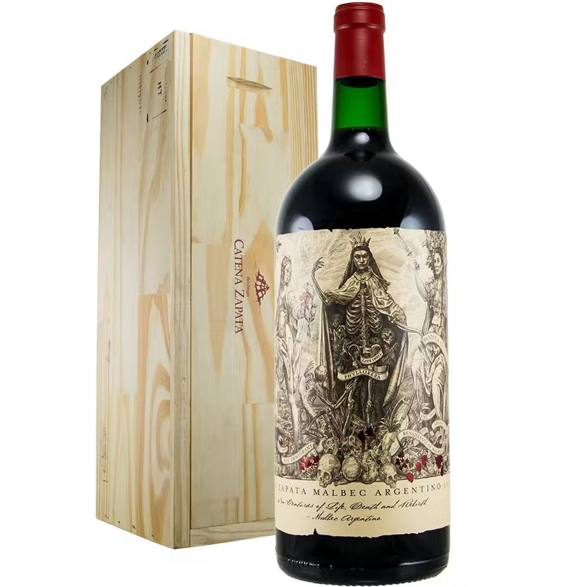 Catena Zapata Malbec Argentino Doble Magnum Wine with Wooden Case, 3 l