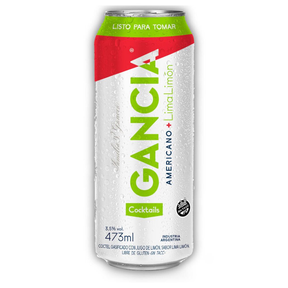 Gancia Americano Lima Limón Ready to Drink Aperitif, 473 ml