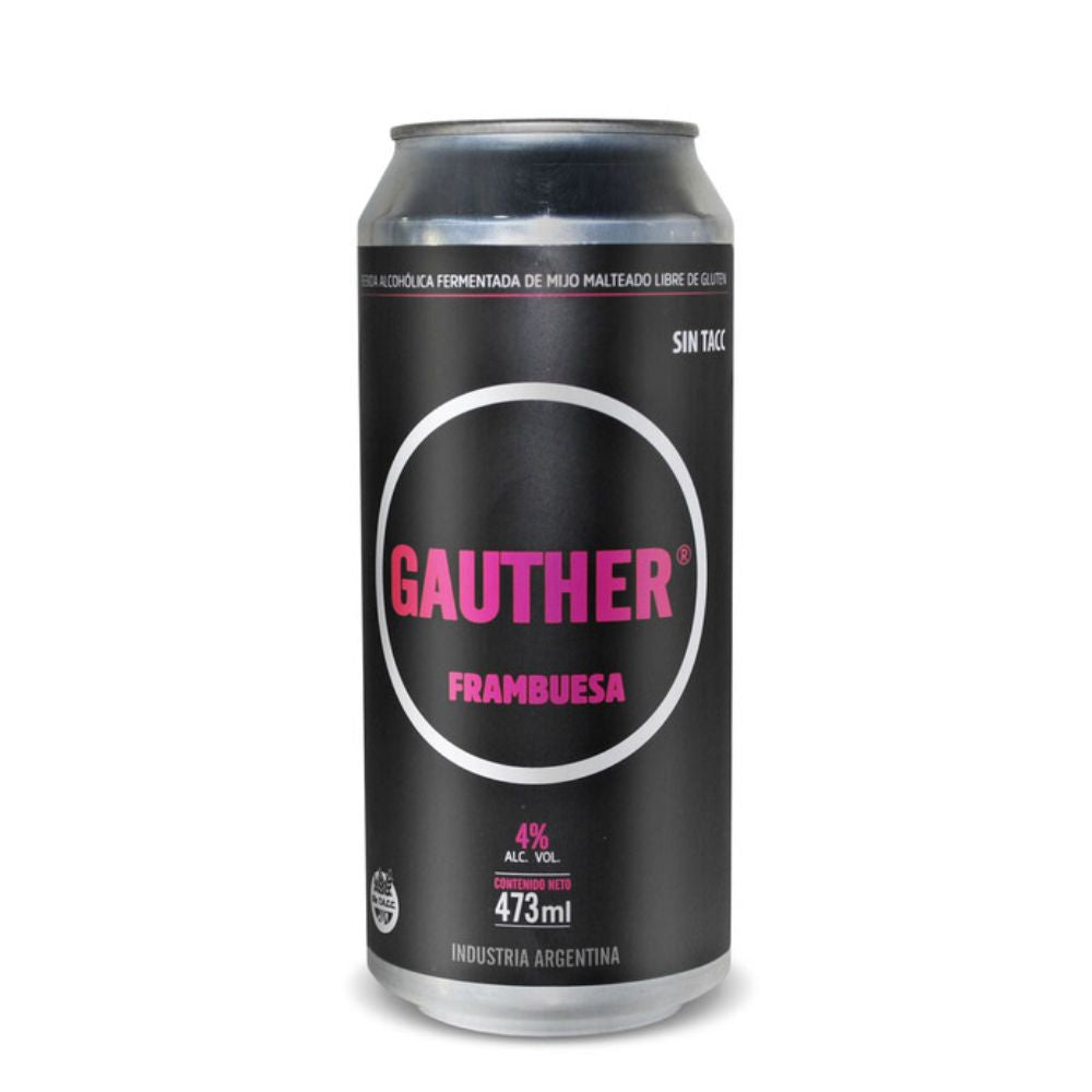 Gauther Craft Gluten-Free Beer Sour Ale Raspberry, 473 ml