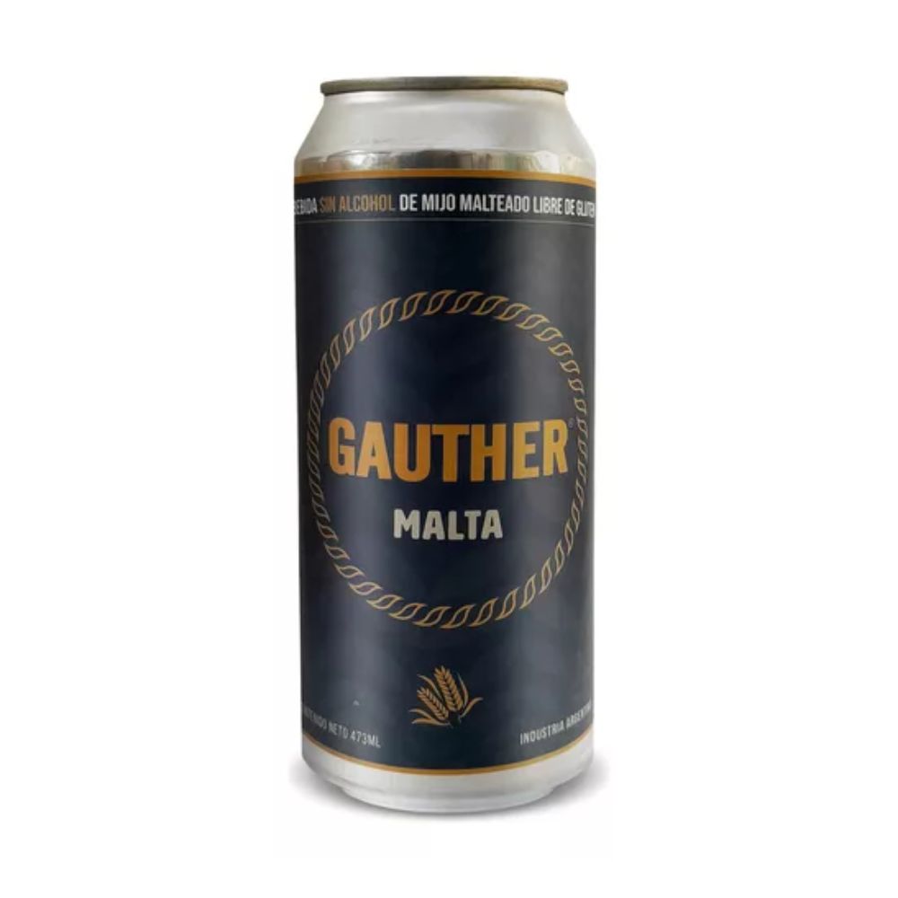 Gauther Malta Gluten-Free And Alcohol-Free Craft Beer, 473 ml