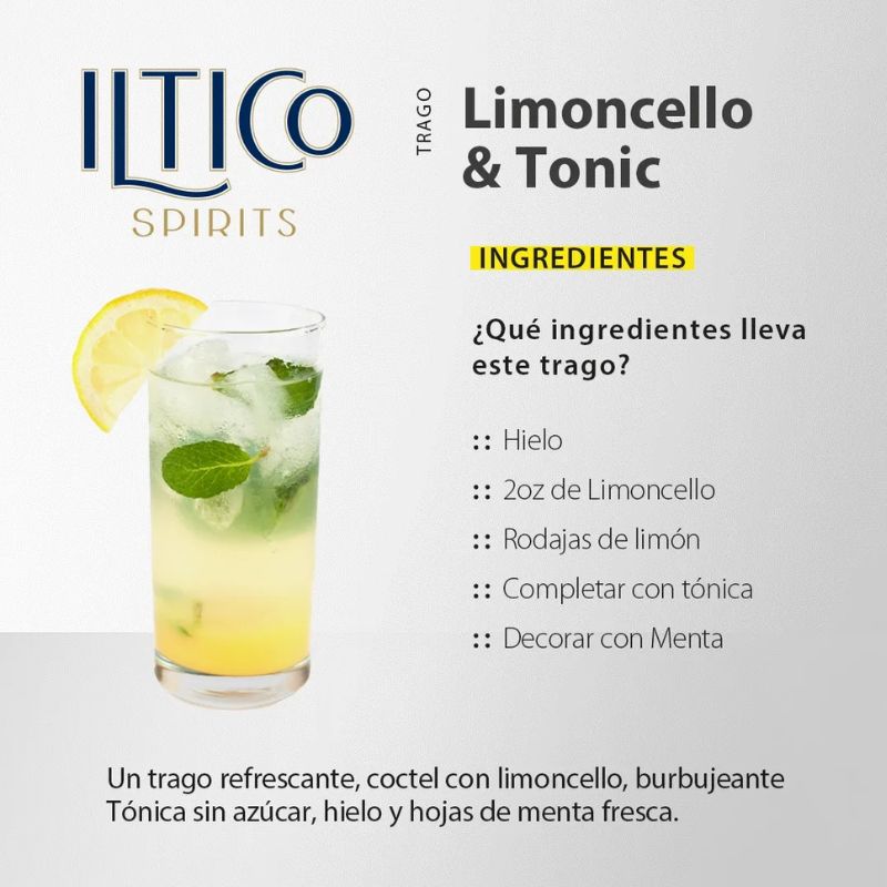 Iltico Limoncello Traditional Fine Lemon Liquor,  750 ml