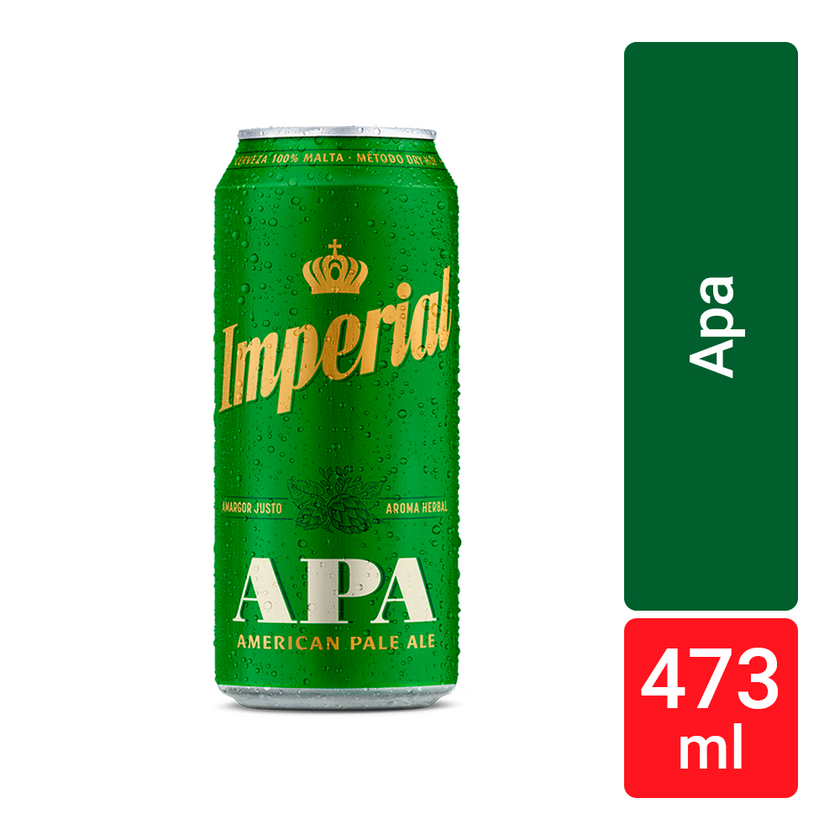 Imperial American Pale Ale APA Beer, 473 ml