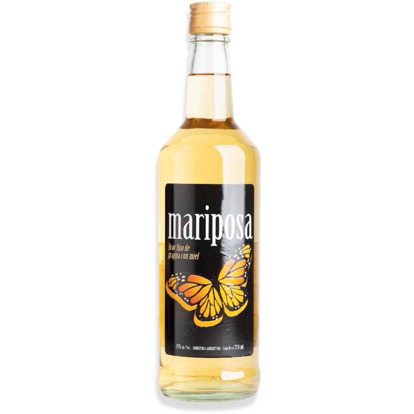 Mariposa Grappa with Honey Fine Liquor, 750 ml