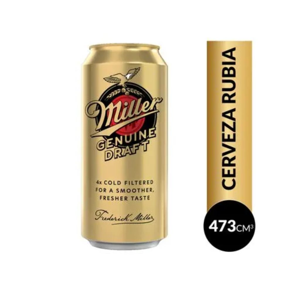 Miller Lager Beer, 473 ml