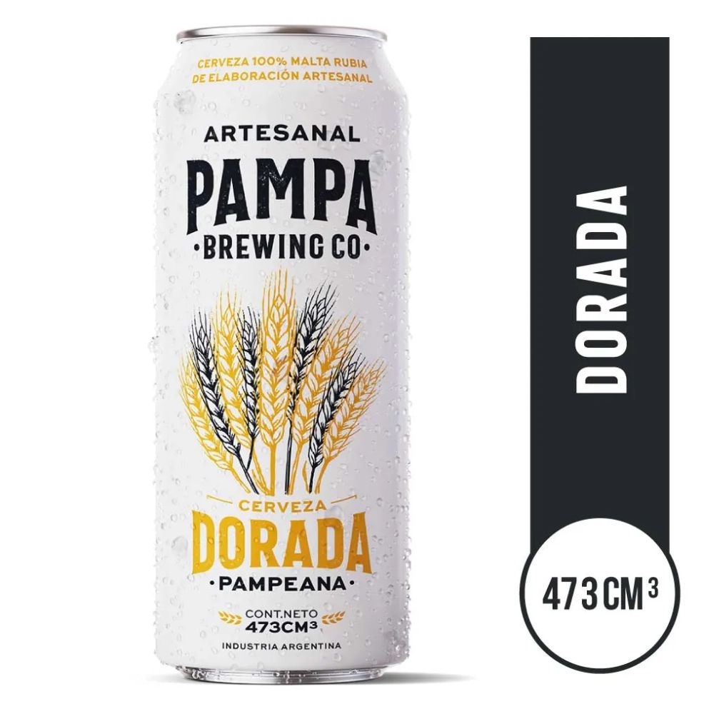 Pampa Brewing CO Golden Ale Craft Beer, 473 ml