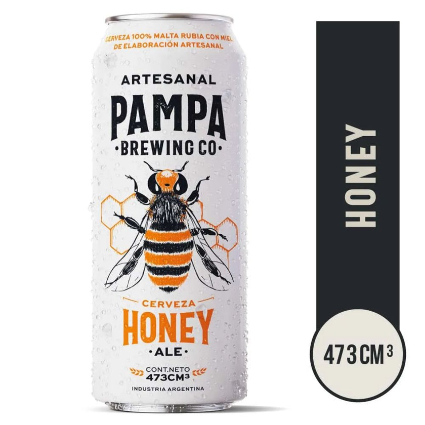 Pampa Brewing CO Honey Ale Craft Beer, 473 ml