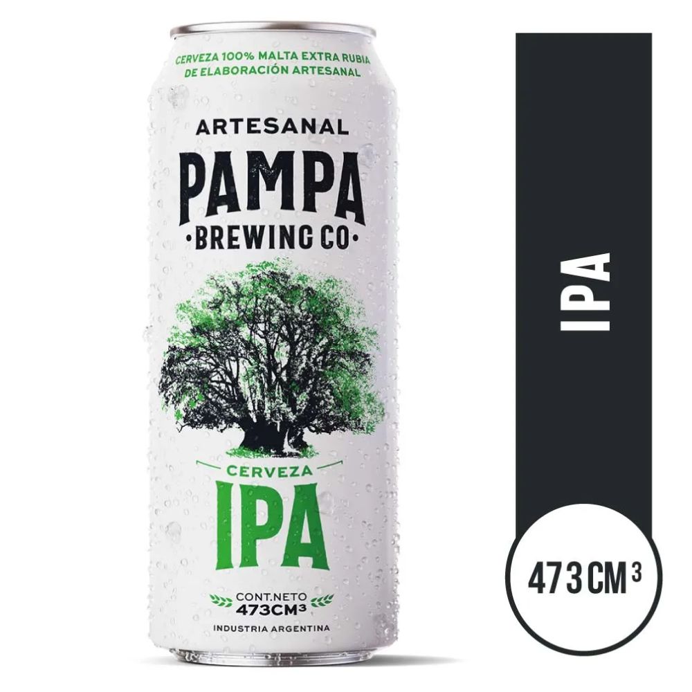 Pampa Brewing CO IPA Craft Beer, 473 ml