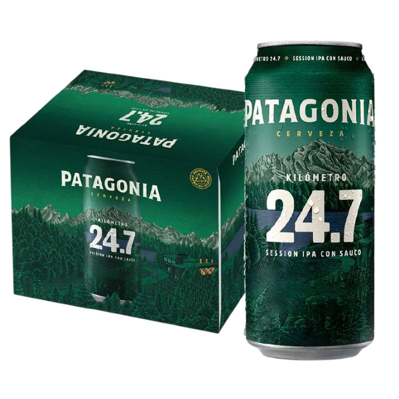 Patagonia Kilómetro 24.7 Patagonian Elderberry Hop IPA - Sixpack, 473 ml Each Can