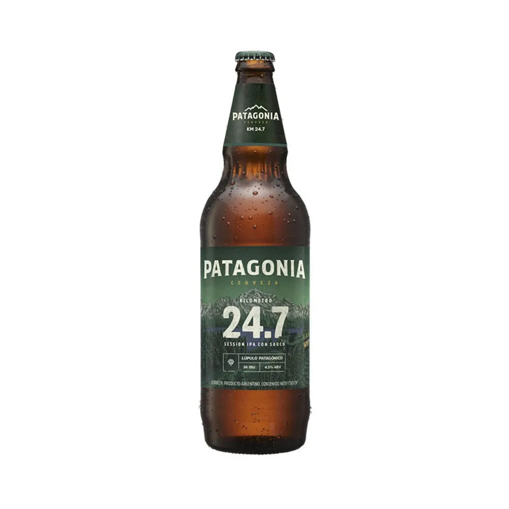 Patagonia Session IPA 24.7 Gold Beer Cerveza Dorada, 730 ml / 24.68 fl oz bottle