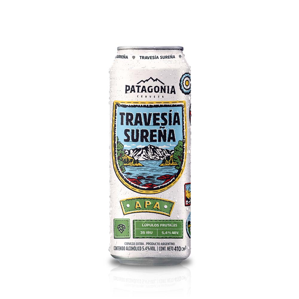 Patagonia Travesía Sureña Limited Edition American Pale Ale Beer, 410 ml