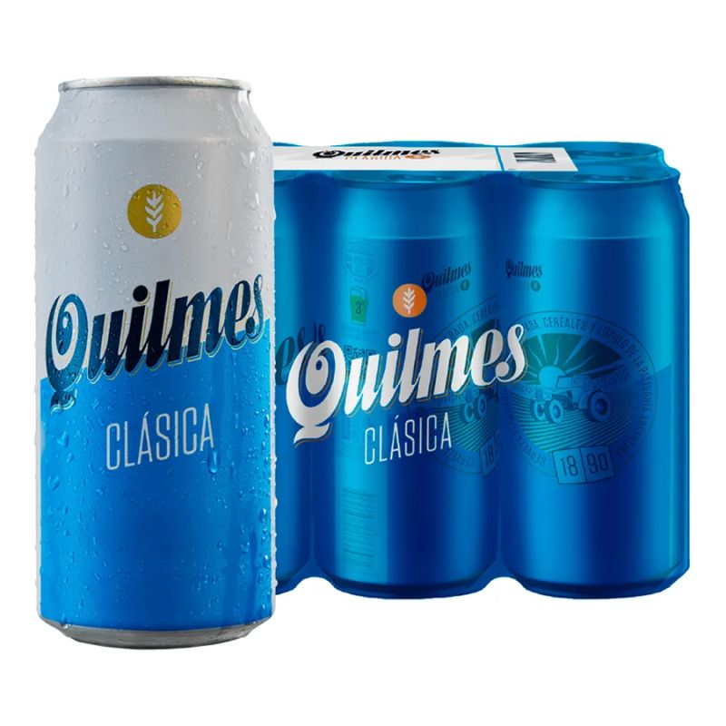 Quilmes Lager Beer - Sixpack, 473 ml Each Can