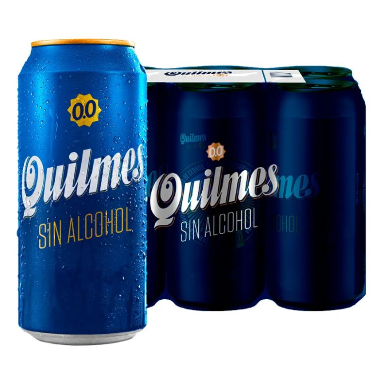 Quilmes Larger New Recipe Alcohol-Free Beer - Sixpack, 473 ml Each Can