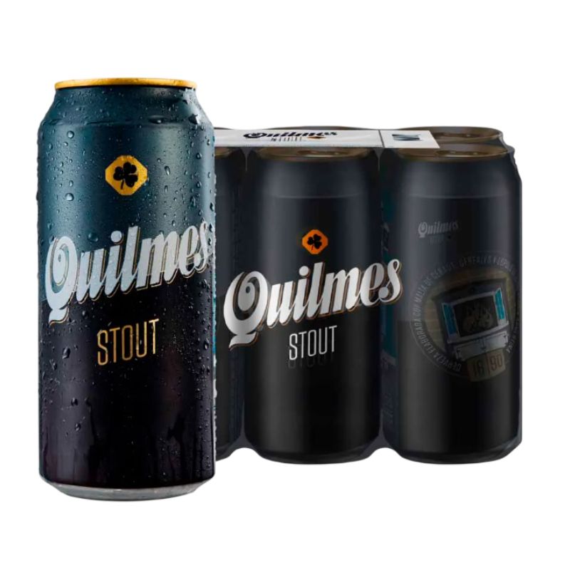 Quilmes Stout Beer - Sixpack, 473 ml Each Can