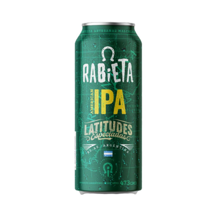 Rabieta American IPA Latitudes Especiadas Craft Beer, 473 ml