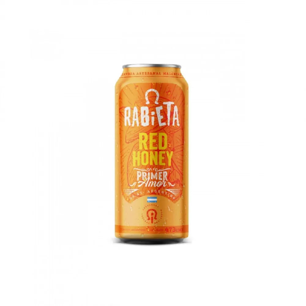 Rabieta Primer Amor Miel Roja Cerveza Artesanal, 473 ml