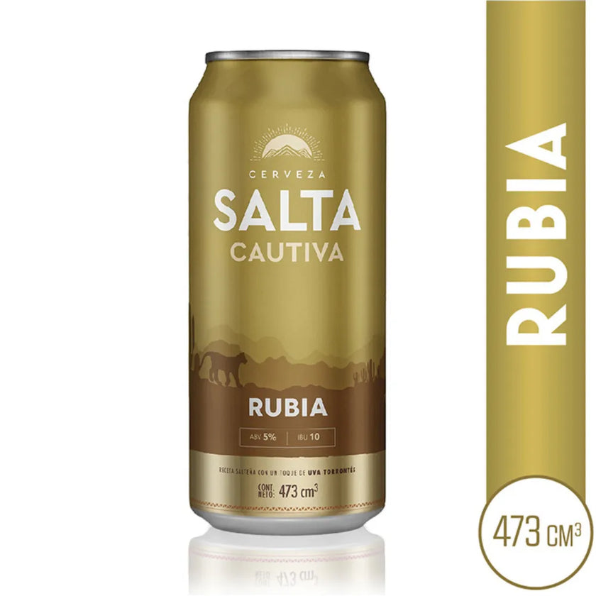 Salta Cautiva Lager Beer, 473 ml