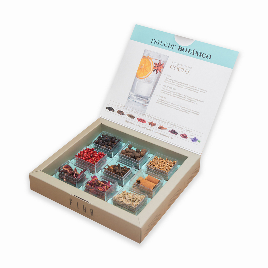 Fika Premium Botanical Cocktail Kit – Luxurious Gift Set with 9 Handpicked Spices for Exquisite Cocktails