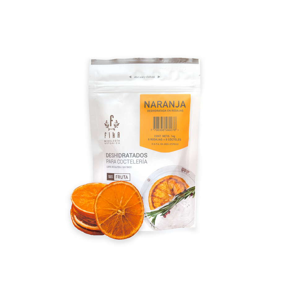 Fika Dried Orange Slices – A Zesty Touch for Your Cocktails, 14 g / 0.49 oz pouch