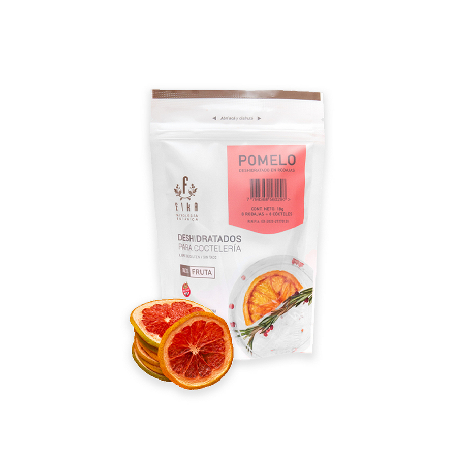 Fika Dehydrated Grapefruit Slices – Elevate Your Drinks with Premium Citrus Garnishes, 18 g / 0.63 oz pouch