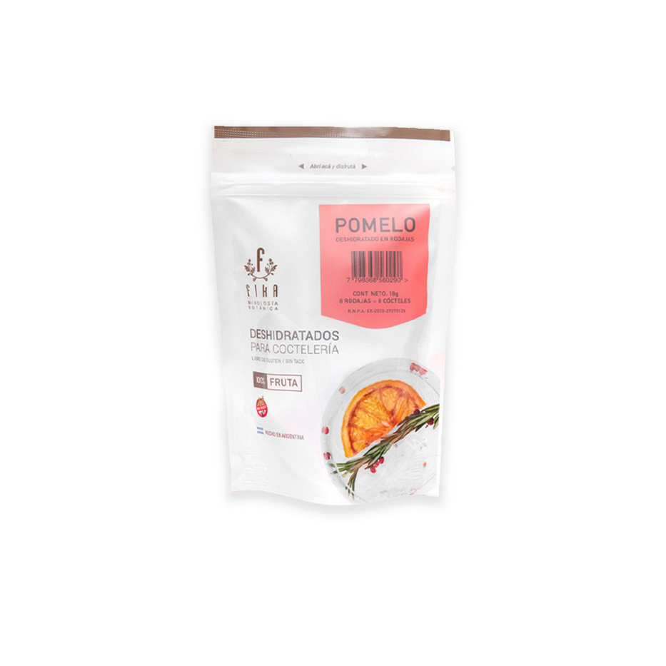 Fika Dehydrated Grapefruit Slices – Elevate Your Drinks with Premium Citrus Garnishes, 18 g / 0.63 oz pouch