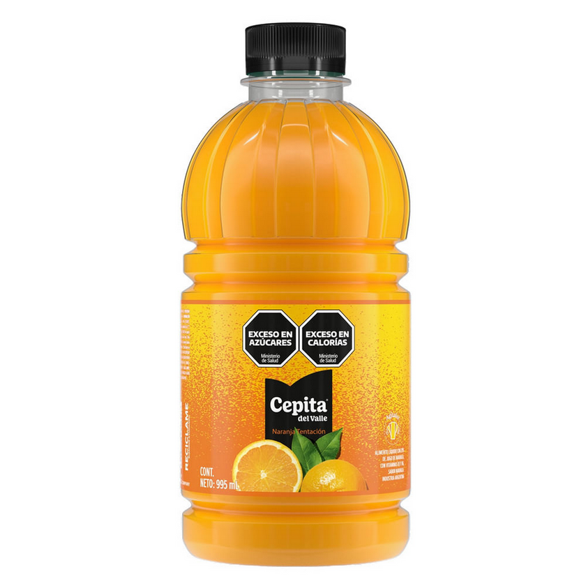 Cepita del Valle Temptation Orange Flavor Juice in Bottle - Alcohol Free, 995 ml