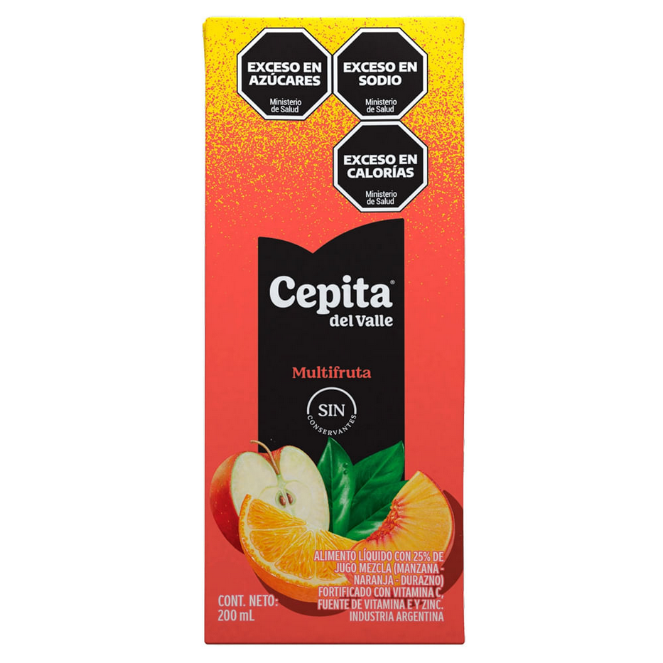 Cepita del Valle Multifruta Flavor Juice - Alcohol Free, 200 ml