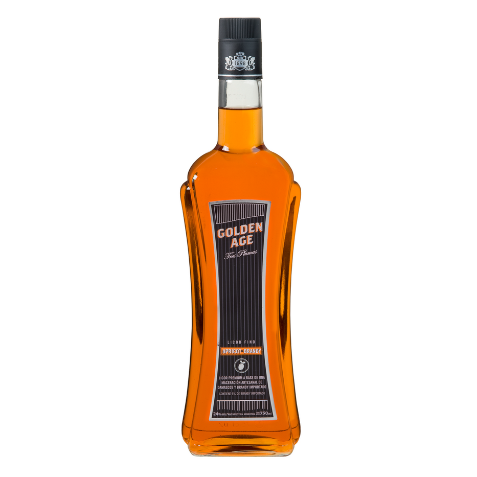 Golden Age Apricot Brandy Liquor, 750 ml